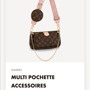 LOUIS VUITTON Multi-Pochette Accessories Light Pink